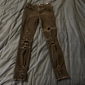 Black, Ripped, Skinny Jeans